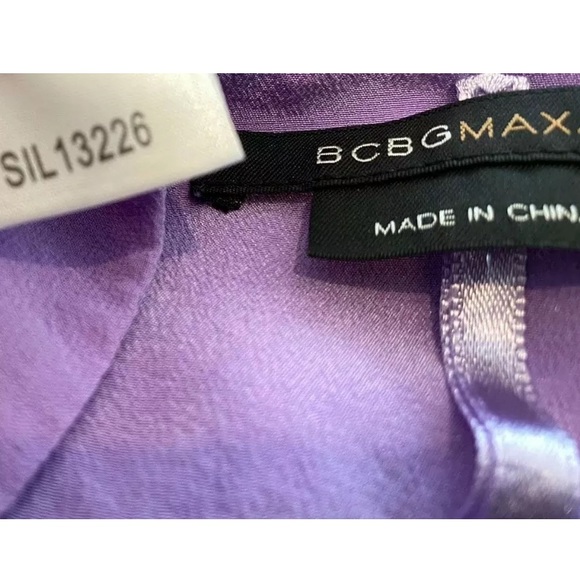 BCBG PURPLE RUFFLE HALTER TOP SIZE XS - Picture 12 of 14